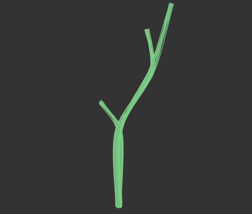 Procedural tree generated by the algorithm